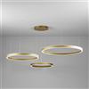 Gea luce CRISEIDE SS/3D - LAMPADARIO A SOSPENSIONE 3 LUCI ORO A LED 3000K 6900LM 125W(35W+40W+50W) DIMMERABILE