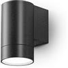 Gea luce GES1061- APPLIQUE 1 LUCE ATTCACO GU10 COLORE GRIGIO ANTRACITE IN ALLUMINIO IP54 H.11,5CM