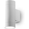 Gea luce GES1064- APPLIQUE 1 LUCE ATTCACO GU10 COLORE BIANCO IN ALLUMINIO IP54 H.16CM