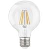 Gea luce GLA256N- LAMPADINA ATTACCO E27 D.12,5CM 4000K 1540lm 12W GLOBO VETRO TRASPARENTE