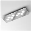 Gea luce BILBAO P/G - ACCIAIO PLAFONIERA ACCIAIO 8 LUCI ATTACCO GX53 80CM
