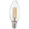 Gea luce GLA270C- LAMPADINA ATTACCO E14 D.3,5CM 2700K 600LM 6W CANDELA VETRO TRASPARENTE