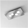 Gea luce BILBAO P/P - PLAFONIERA ACCIAIO 4 LUCI ATTACCO GX53 50CM