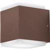 Gea luce GES1102- APPLIQUE LED 3000-4000-5000K 715-730-740LM 12W COLORE RUGGINE IN ALLUMINIO
