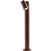 Gea luce GES1111- PALETTO IN ALLUMINIO 1 LUCE ATTACCO GU10 MARRONE IP65 H.70CM