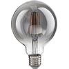 Gea luce GLA301G- LAMPADINA ATTACCO E27 GLOBO VETRO SPECCHIATO FUME' D.9,5CM 2700K 910LM 12W