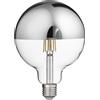 Gea luce GLA302A- LAMPADINA ATTACCO E27 GLOBO VETRO SPECCHIATO ARGENTO D.12,5CM 2700K 1521LM 12W