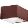 Gea luce GES1160- APPLIQUE LED 3000-4000-6500K 330-395-385LM 9W IP54 COLORE MARRONE