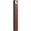 Gea luce GES1162- PALETTO COLORE MARRONE LED 3000-4000-6500K 330-395-385LM 9W IP54 H.100CM
