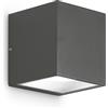 Gea luce GES170- APPLIQUE 2 LUCI ATTACCO GX53 ALLUMINIO E VETRO COLORE ANTRACITE