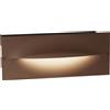 Gea luce GES2002N- SEGNAPASSI LED 4000K 561LM 13W IP65 AD INCASSO COLORE MARRONE