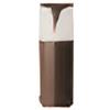 Gea luce GES2010- PALETTO H.30CM 1 LUCE ATTACCO E27 IP44 IN ALLUMINIO MARRONE