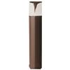 Gea luce GES2011- PALETTO H.50CM 1 LUCE ATTACCO E27 IP44 IN ALLUMINIO MARRONE