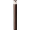 Gea luce GES2012- PALETTO H.80CM 1 LUCE ATTACCO E27 IP44 IN ALLUMINIO MARRONE