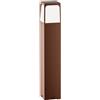 Gea luce GES2022- PALETTO H.50CM 1 LUCE ATTACCO E27 IP44 IN ALLUMINIO MARRONE