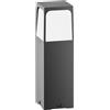 Gea luce GES2031- PALETTO H.30CM 1 LUCE ATTACCO E27 IP44 IN ALLUMINIO GRIGIO ANTRACITE