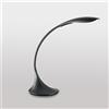 Gea luce GLS001- LAMPADA DA TAVOLO NERA FLESSIBILE IN SILICONE DIMMERABILE 3000K 480LM 4,5W