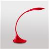 Gea luce GLS003- LAMPADA DA TAVOLO ROSSO FLESSIBILE IN SILICONE DIMMERABILE 3000K 480LM 4,5W