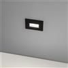 Gea luce GES2051- SEGNAPASSI IN ALLUMINIO NERO E VETRO IP66 LED 3000-4000-6000K 320-400-380LM 4,5W
