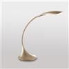 Gea luce GLS005- LAMPADA DA TAVOLO ORO SATINATO FLESSIBILE IN SILICONE DIMMERABILE 3000K 480LM 4,5W