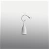 Gea luce GLS020- LAMPADA DA TAVOLO BIANCO LUCIDO FLESSIBILE CON BRACCIO IN SILICONE DIMMERABILE 3000K 350LM 5W