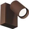 Gea luce GES2072- APPLIQUE FARETTO ORIENTABILE A LED 3000-4000-6500K 600-670-660LM 9W COLORE MARRONE 1 LUCE