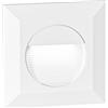 Gea luce GES2120C- SEGNAPASSI BIANCO A LED IN ALLUMINIO E VETRO 3000K 180LM 3W AD INCASSO