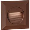 Gea luce GES2122C- SEGNAPASSI MARRONE A LED IN ALLUMINIO E VETRO 3000K 100LM 3W AD INCASSO