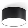 Gea luce GPL242N- PLAFONIERA NERA A LED IN ALLUMINIO 4000K 1020LM 12W D.12CM
