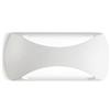 Gea luce GPL252- APPLIQUE PER ESTERNI BIANCO A LED 4000K 1050LM 12W 23CM BIEMISSIONE