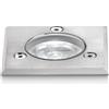 Gea luce GES221C- SEGNAPASSI IN ACCIAIO INOSSIDABILE E ALLUMINIO CALPESTABILE AD INCASSO A LED 3000K 89LM 1W QUADRATO