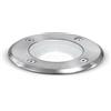 Gea luce GES260- SEGNAPASSI IN ACCIAIO INOSSIDABILE E ALLUMINIO CALPESTABILE AD INCASSO ATTACCO GX53 D.15CM