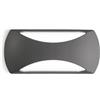 Gea luce GPL253- APPLIQUE PER ESTERNI GRIGIO ANTRACITE A LED 4000K 1050LM 12W 23CM BIEMISSIONE