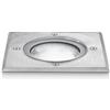 Gea luce GES261- SEGNAPASSI IN ACCIAIO INOSSIDABILE E ALLUMINIO CALPESTABILE AD INCASSO ATTACCO GX53 QUADRATO 15X15CM