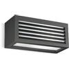 Gea luce GES310- APPLIQUE 1 LUCE ATTACCO E27 IP4 COLORE GRIGIO ANTRACITE L.25XH.10,8CM