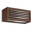 Gea luce GES312- APPLIQUE 1 LUCE ATTACCO E27 IP4 COLORE RUGGINE L.25XH.10,8CM