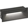 Gea luce GES350-SEGNAPASSI AD INCASSO COLORE ANTRACITE A LED 4000K 1200LM 13W 25X9,8CM