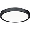 Gea luce GPL321- PLAFONIERA D.23CM 3000-4000-6000K 1700-1800-1850LM 18W NERO OPACO