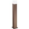 Gea luce GES422- PALETTO ALLUMINIO 1 LUCE ATTACCO E27 COLORE RUGGINE H.70CM