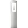Gea luce GES480- PALETTO GRIGIO METALLIZZATO 1 LUCE ATTACCO GX53 IP54 H.50CM