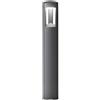 Gea luce GES491- PALETTO GRIGIO ANTRACITE 1 LUCE ATTACCO GX53 IP54 H.80CM