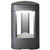 Gea luce GES493- PALETTO IN ALLUMINIO 1 LUCE ATTACCO GX53 GRIGIO ANTRACITE H.20CM
