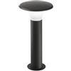 Gea luce GES511- PALETTO IN ALLUMINIO GRIGIO ANTRACITE 1 LUCE ATTACCO E27 IP44 H.50CM