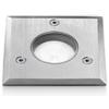 Gea luce GES541- SEGNAPASSI IN ALLUMINIO E ACCIAIO AISI 306 LED 4000K 183LM 3W QUADRATO