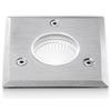 Gea luce GES543- SEGNAPASSI IN ALLUMINIO E ACCIAIO AISI 306 LED 4000K 395LM 5W QUADRATO