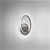 Gea luce DIVA A - APPLIQUE LED TITANIO IN ALLUMINIO DIMMERABILE 3000K 1110LM 20W