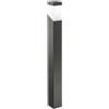 Gea luce GES611- PALETTO GRIGIO ANTRACITE 1 LUCE ATTACCO E27 IP44 ALLUMINIO 100CM