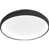 Gea luce KRIZIA P/P PLAFONIERA LED 3000K 2400LM 30W DIMMERABILE IN ALLUMINIO NERO D.38CM