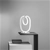 Gea luce DIVA L - LAMPADA DA TAVOLO COLORE BIANCO A LED 3000K 680LM 17W DIMMERABILE