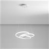 Gea luce DIVA S/G - LAMPADARIO A SOSPENSIONE COLORE BIANCO A LED 3000K 2350LM 47W DIMMERABILE D.65CM